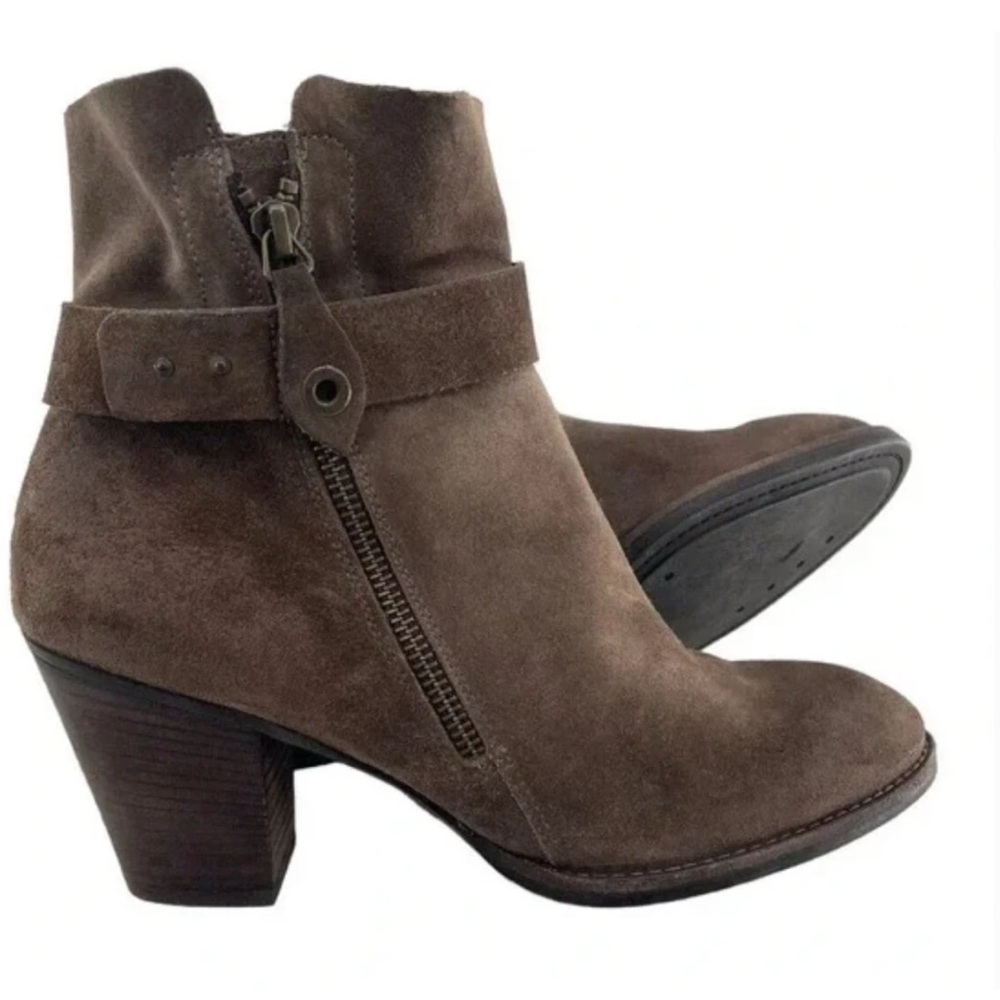 Paul Green 9.5 Nubuck suede Ankle Boot In brown
